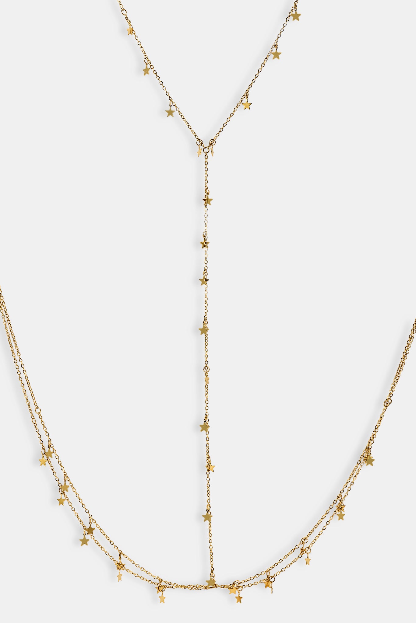 Star Layered Body Chain - 5mm - Gold