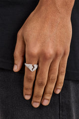 Iced Heartbreak Ring - 15mm - White