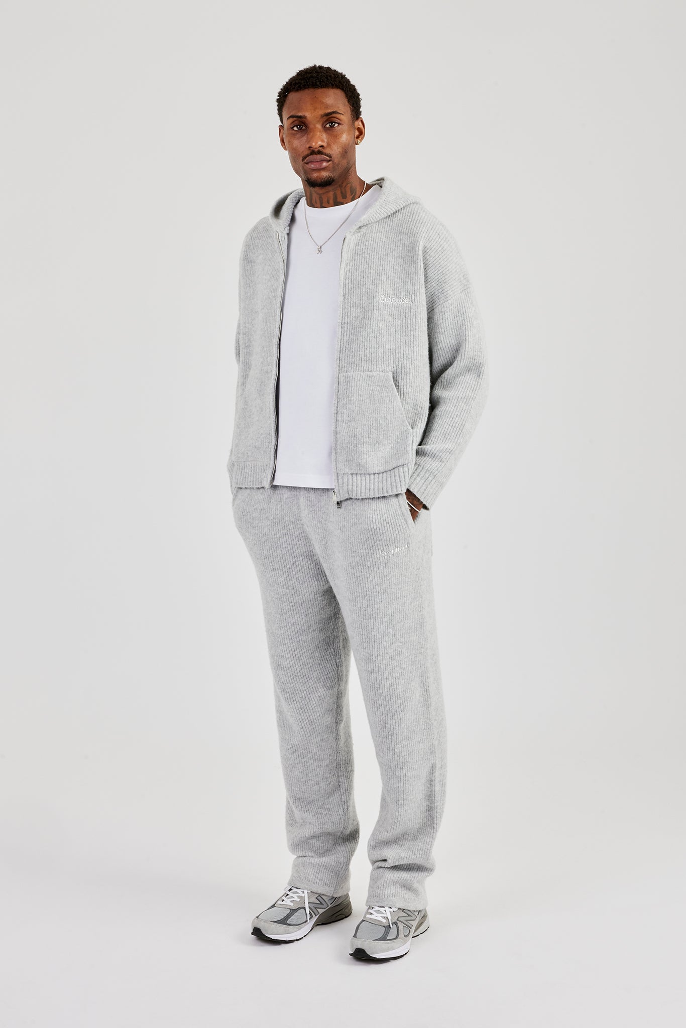 SALSATION Knitted Hoodie ジャケット ライトグレー em-awknit04-m-lg-34.jpg?v=