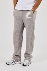 Fluffy Intarsia C Jogger - Grey