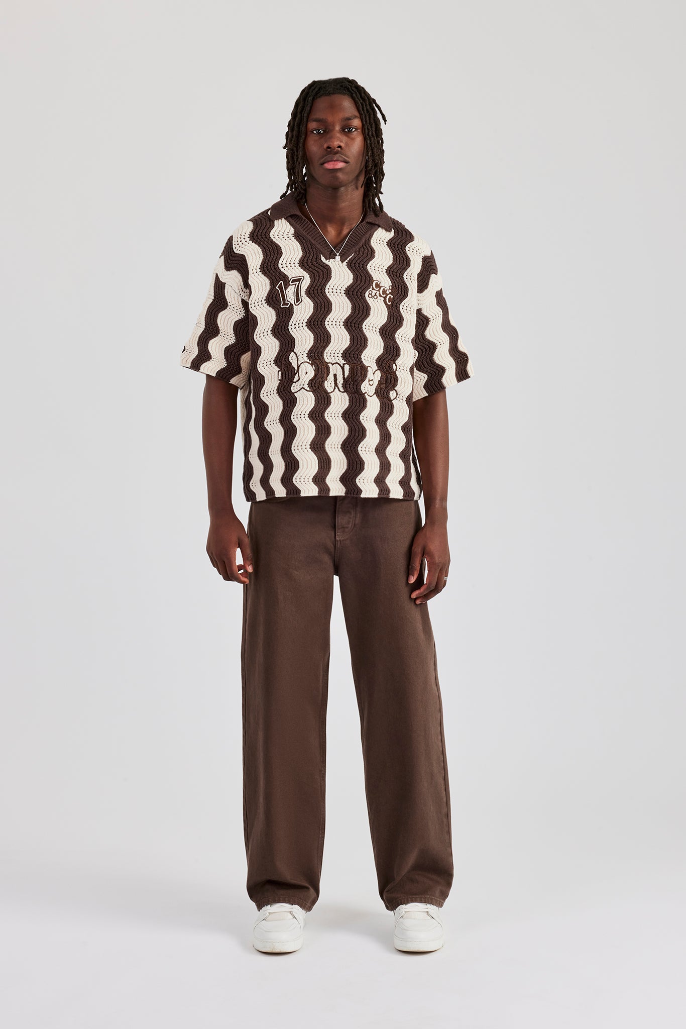 トップス BUTCHER PRODUCTS FOOTBALL KNIT 40 Knit 24 Football Shirt in White – NAHMIAS