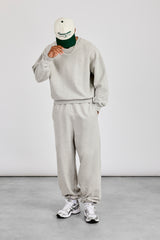Sweater & Cuffed Jogger - Grey Marl