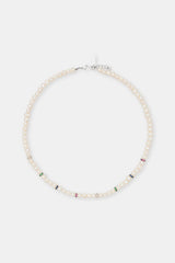 Freshwater Pearl Thin Ice Bead Necklace