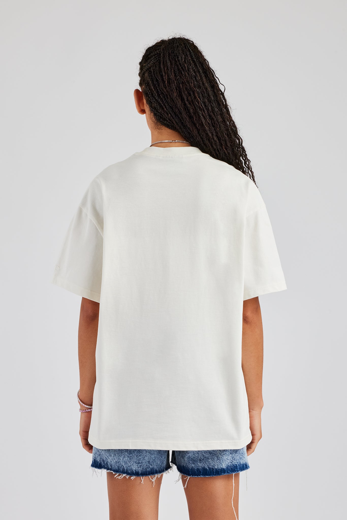 Oversized Cherry Graphic T-Shirt - Off White | Womens Tees & Vests