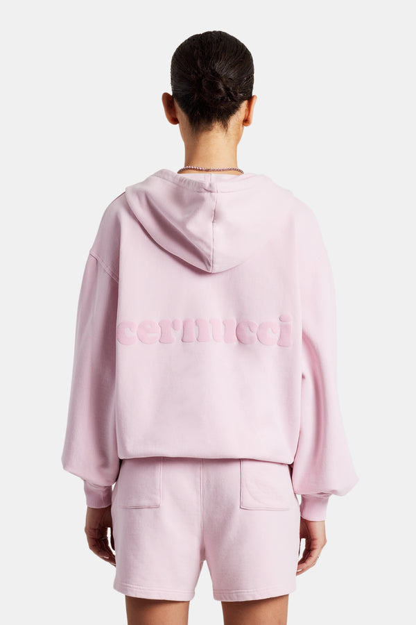 Cernucci Limited Zip Through Hoodie - Pink