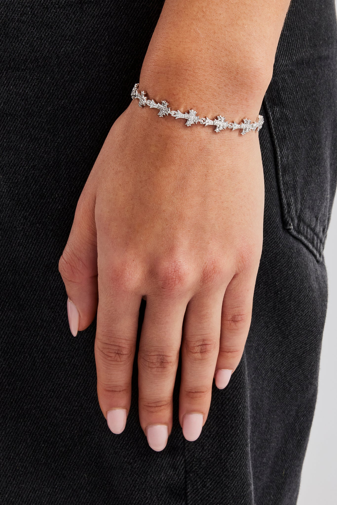 Doppelkreuz-Armband – 6 mm