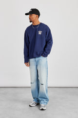 Baggy Ripped Knee Jean - Light Blue