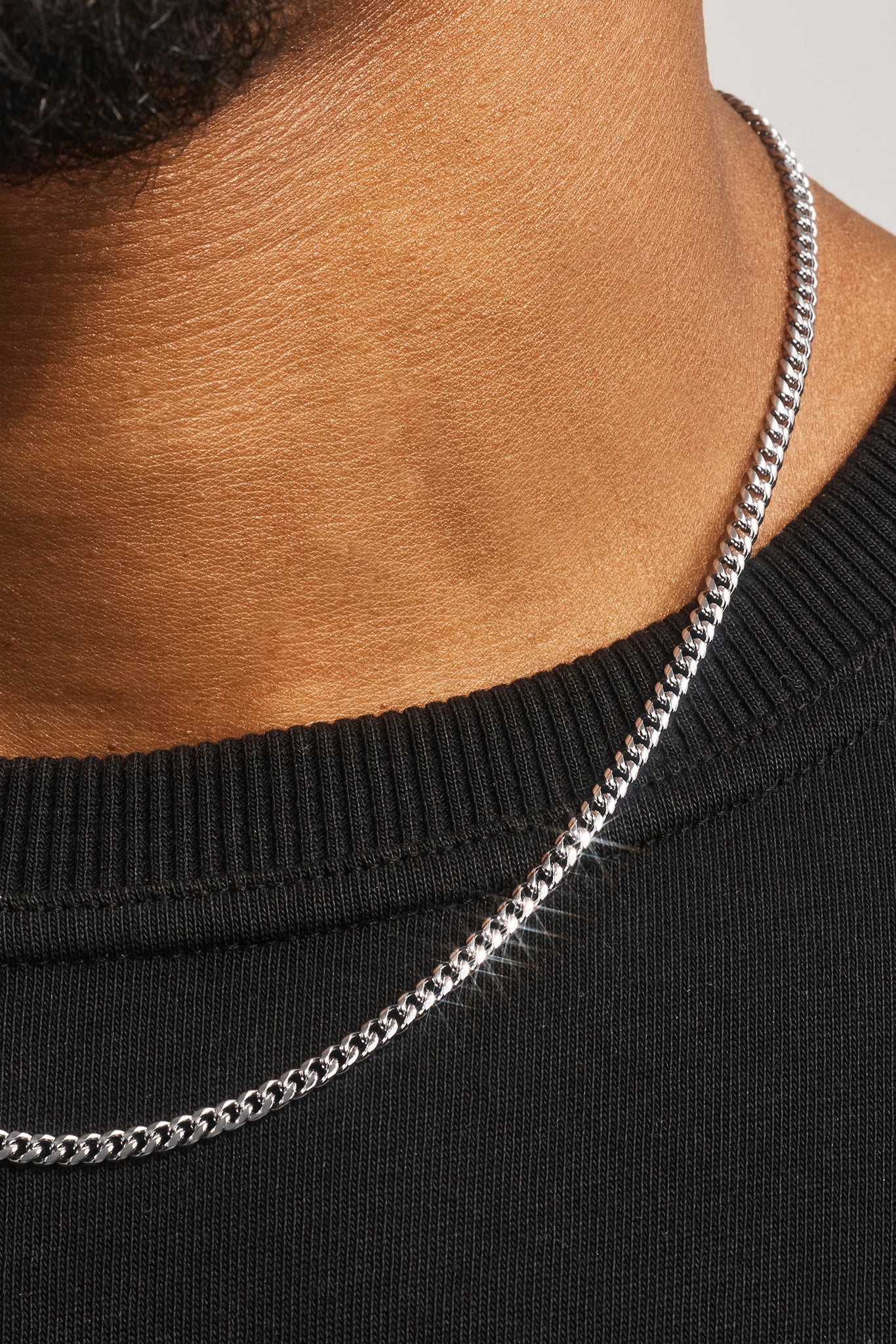 Miami Cuban Kette - 3.5mm - Weiß