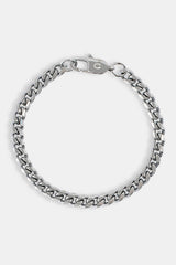 5 mm Miami Cuban Armband – Weiß