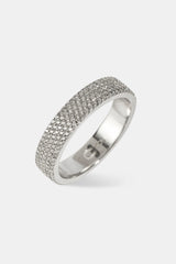 5 Row Tennis Ring - 6mm - White