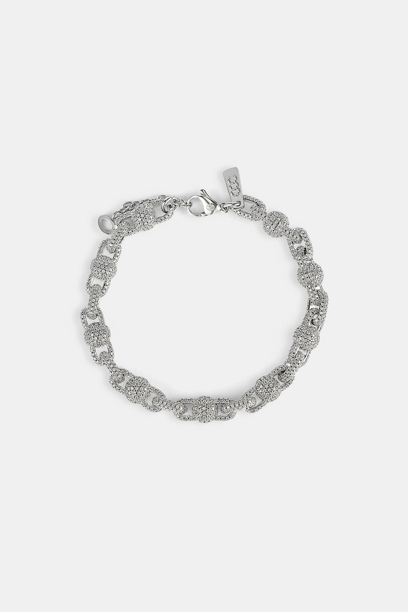 Eiskugel-Gliederarmband – 8 mm