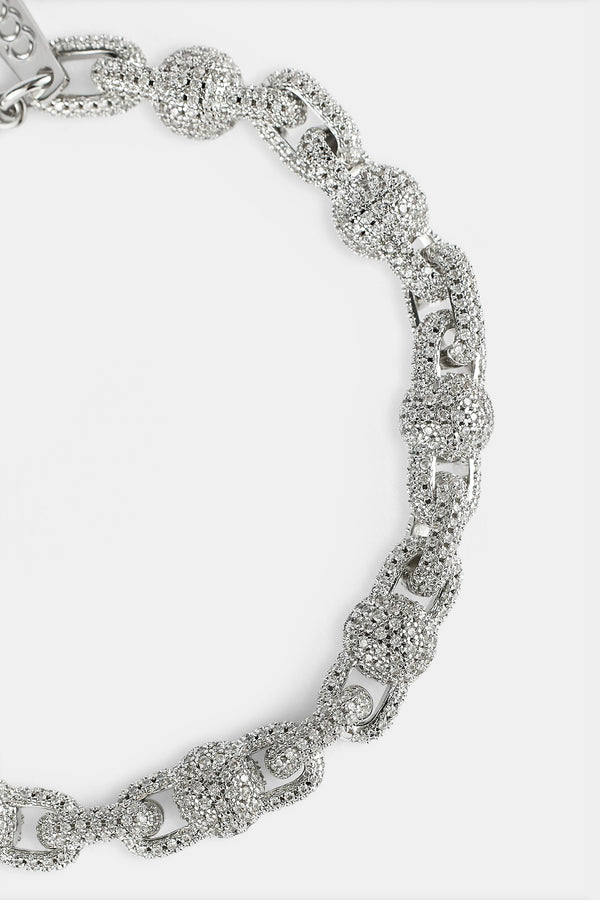 Eiskugel-Gliederarmband – 8 mm