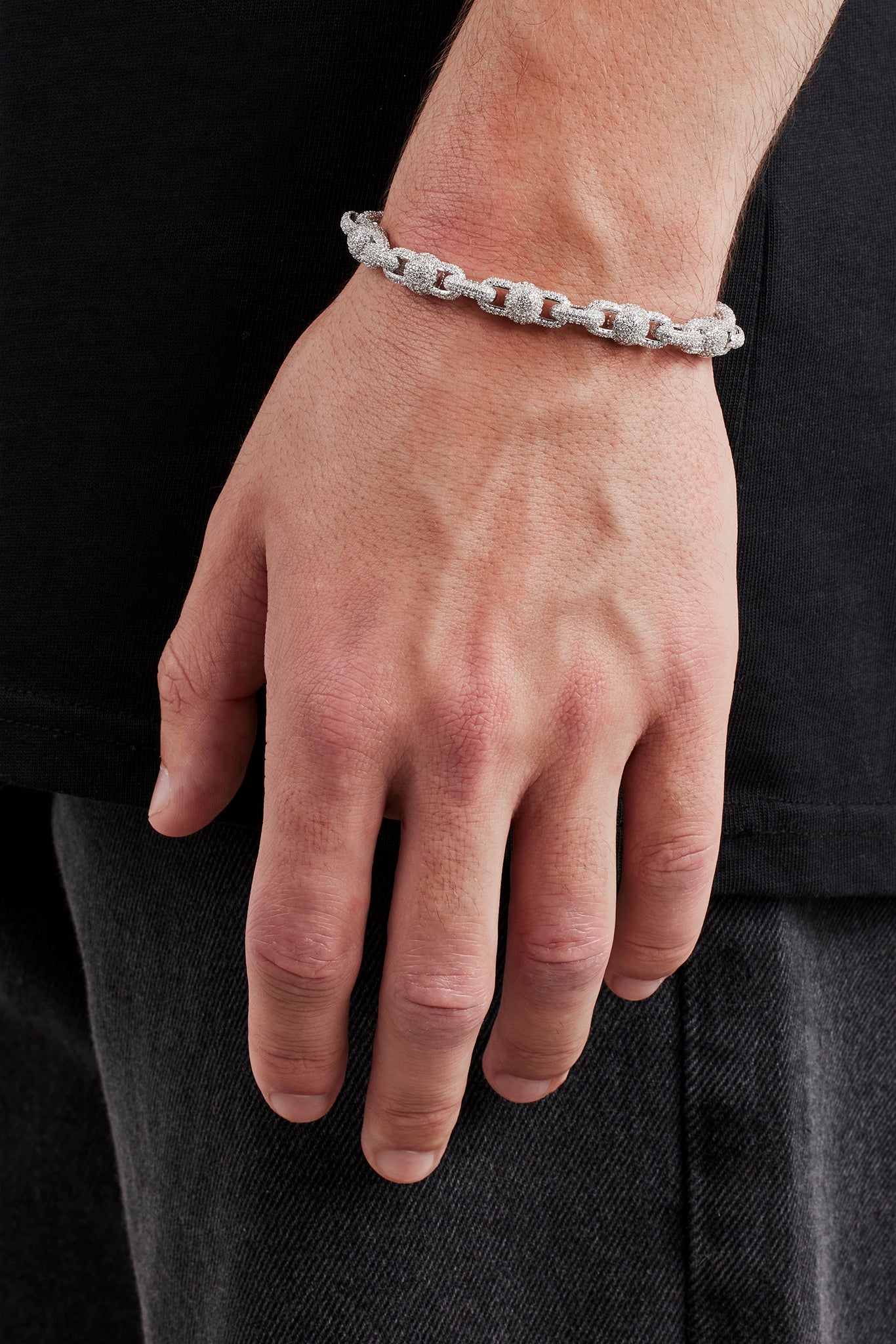 Eiskugel-Gliederarmband – 8 mm