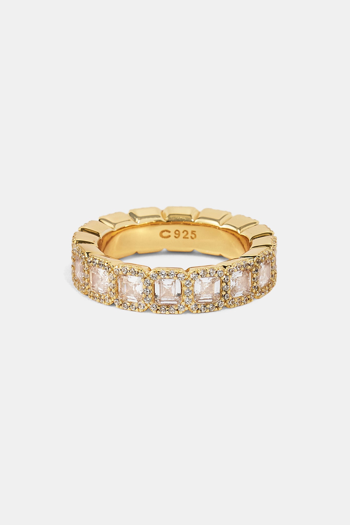 Iced Baguette Tennis Ring - 6mm