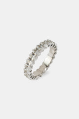 Ovaler Tennisring mit Eisverzierung – 5 mm