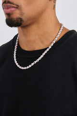 Iced Rope Chain - 6mm - White