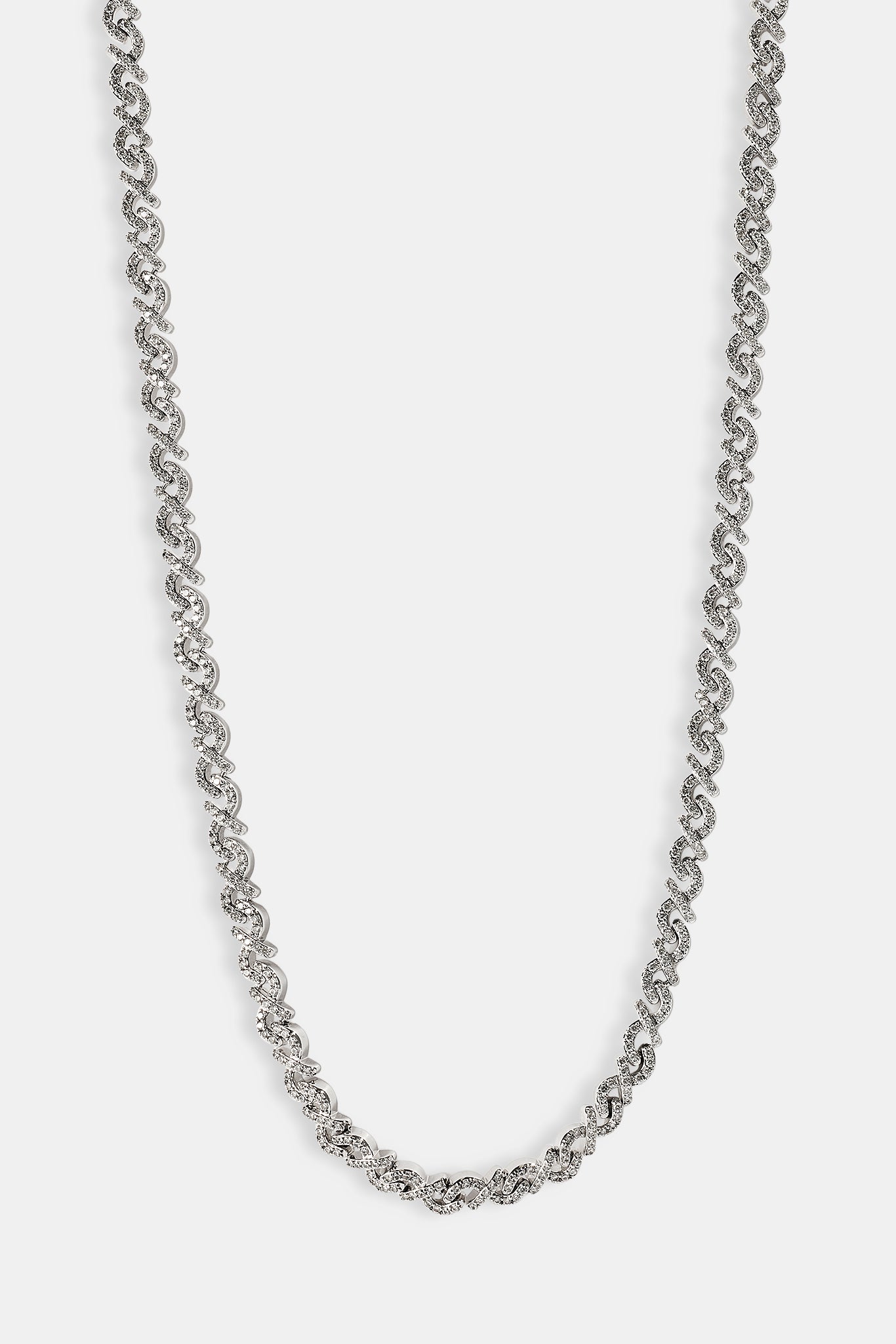 Iced Scattered Stone Chain - 6mm