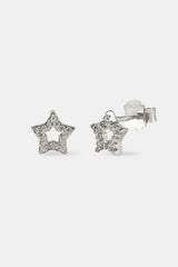 Ohrstecker mit Eisstern-Umriss – 6 mm