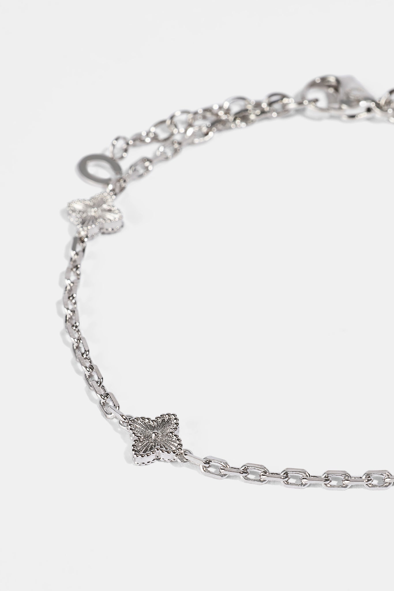 Poliertes Rolo-Armband mit Motiv – 8 mm