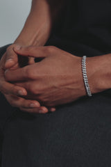 6 mm kubanisches Armband mit Eis