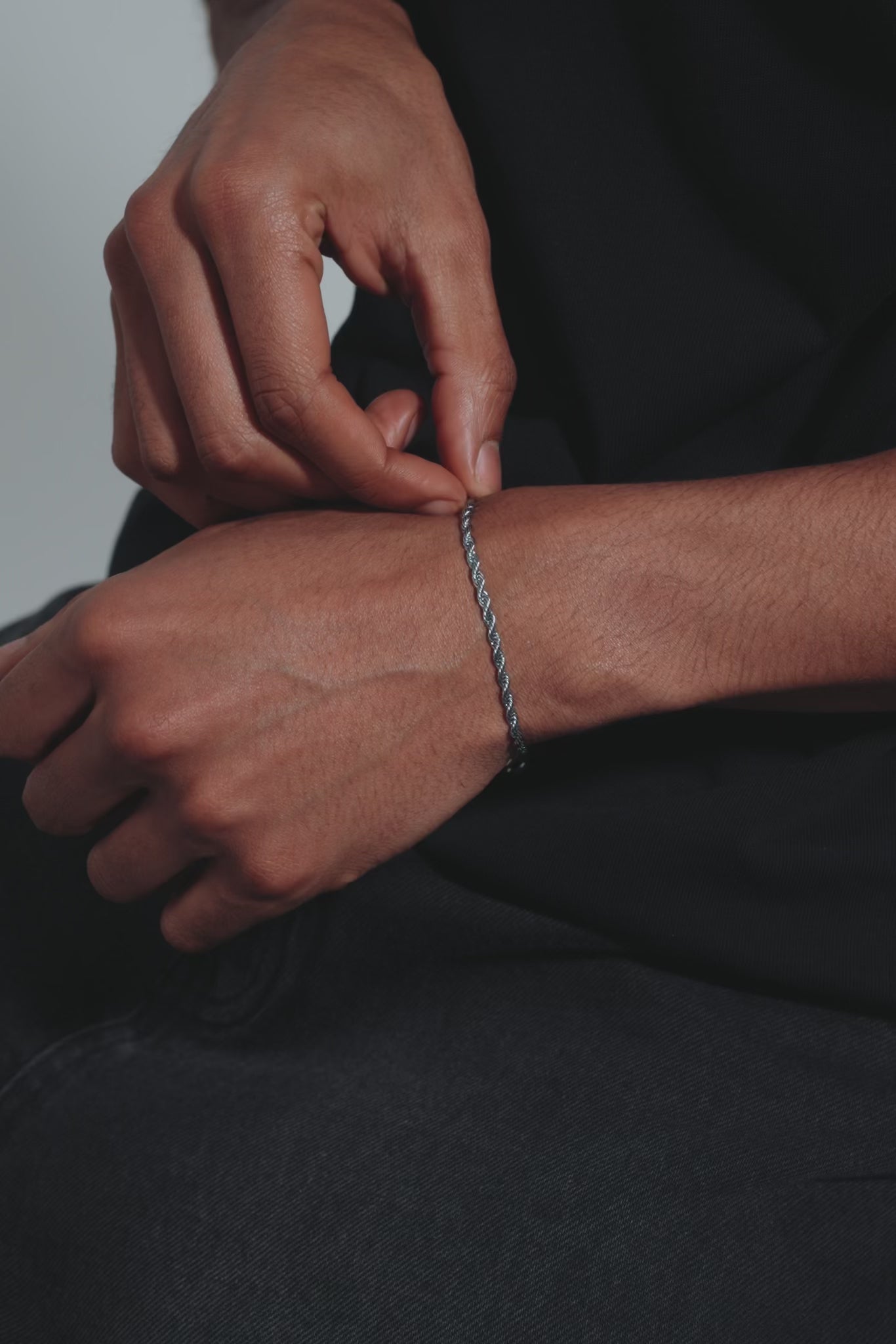 Rope Bracelet - 3mm - White – Cernucci
