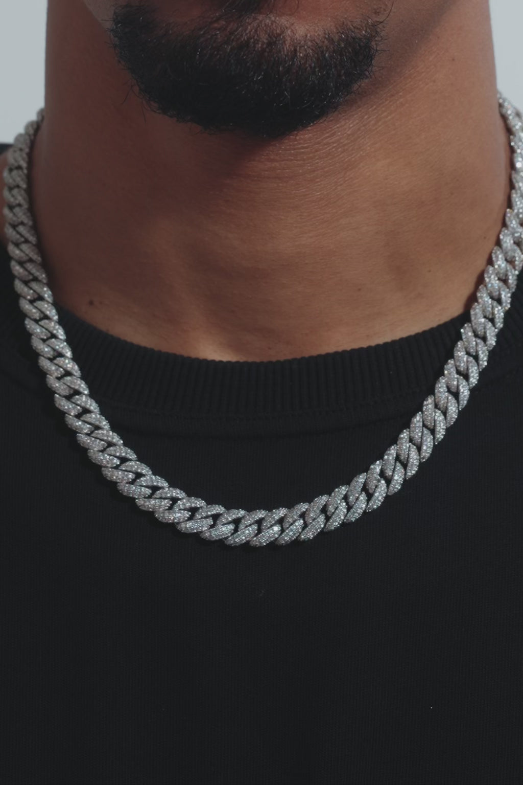 Iced Cuban Chain - 8mm - White – Cernucci