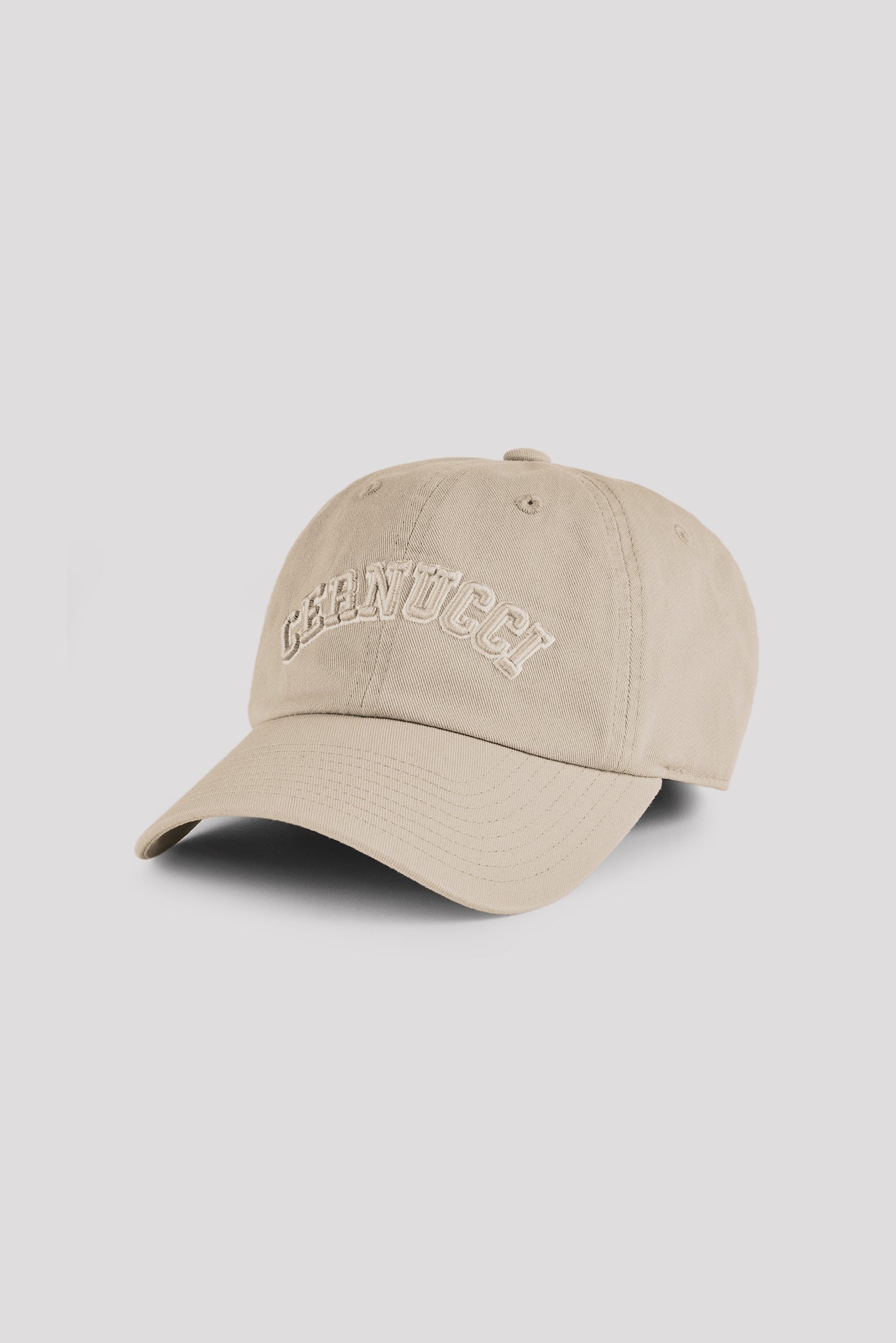 Womens Embroidered Cap - Washed Stone