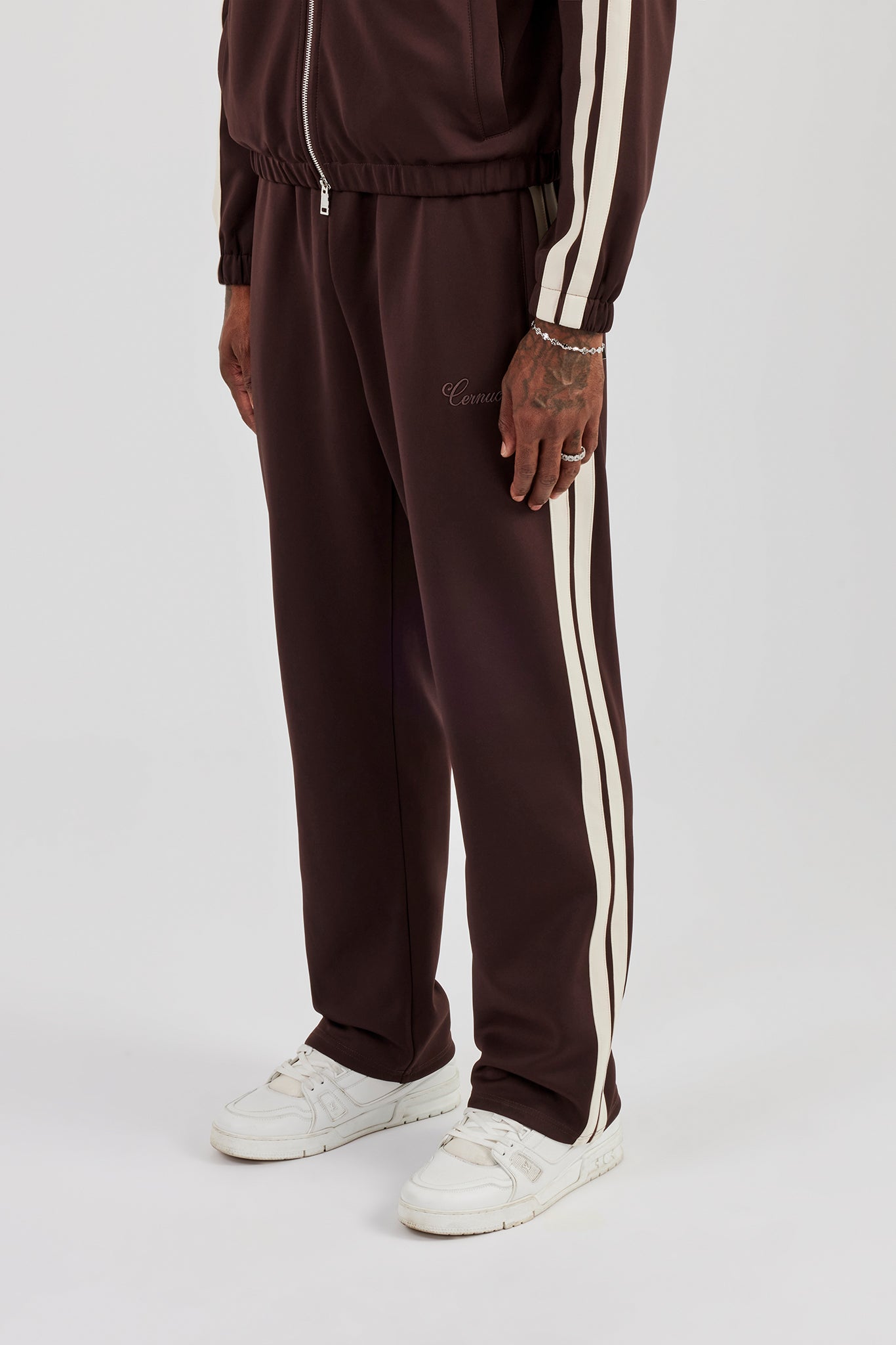 【ダークブラウン（20）】E STRIPE COTTON TWILL  PANT ダークブラウン（20）】GEORGE STRIPE COTTON TWILL PANT 【公式通販】