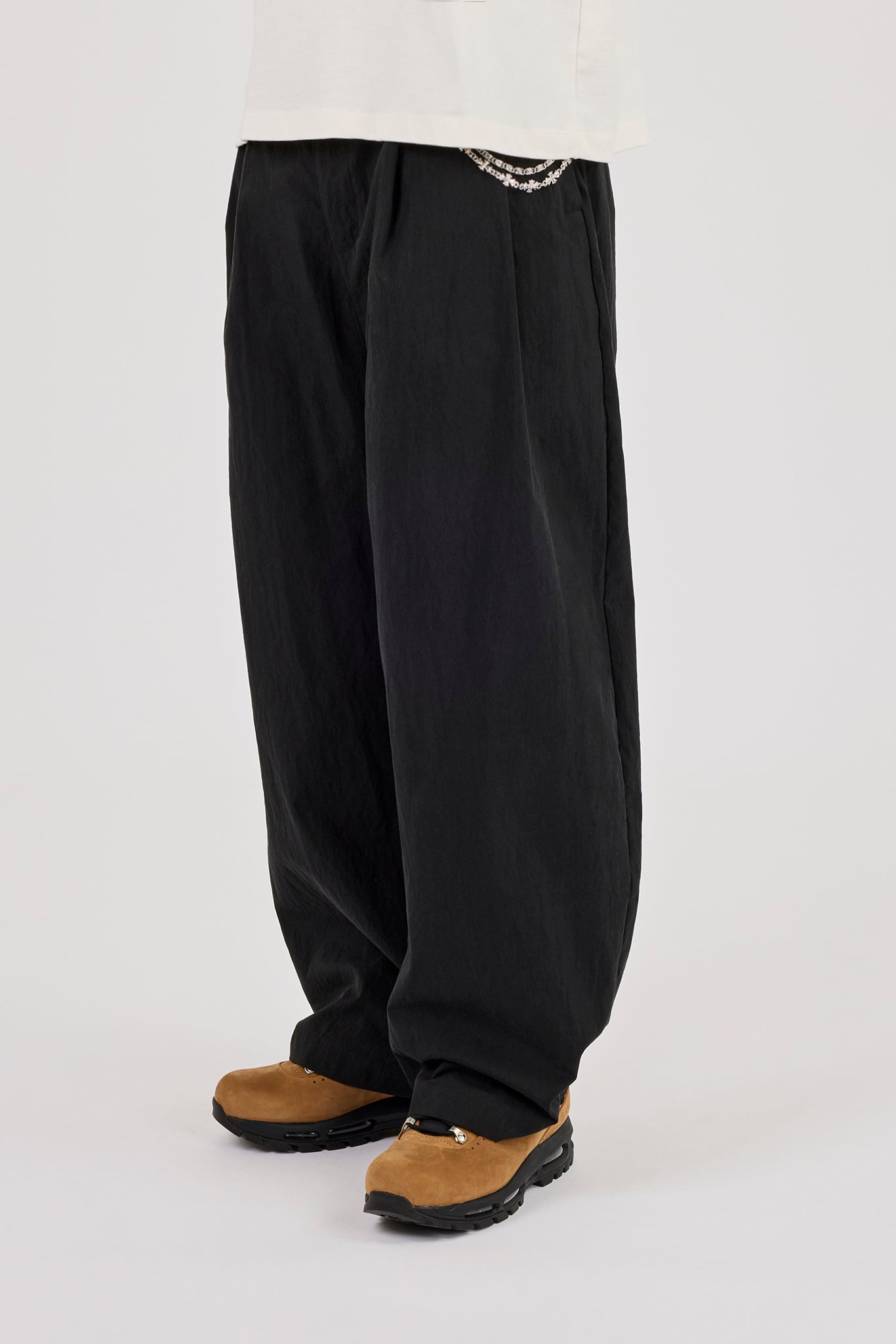 Barrel Leg Trouser - Black
