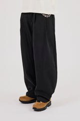 Barrel Leg Trouser - Black