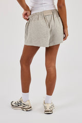 Check Twill Short - Off White