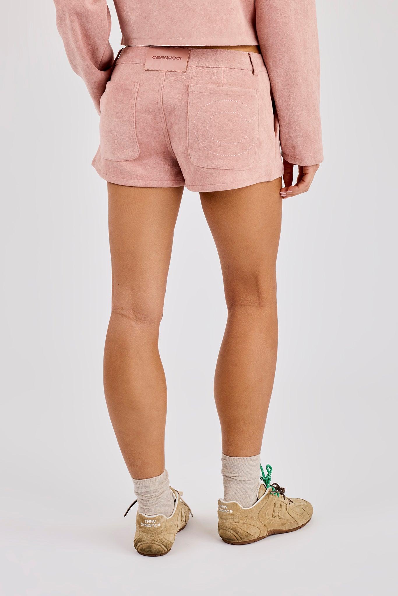 Suede Micro Short - Dusty Pink