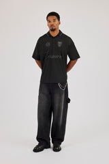 Tonal Cernucci Logo Football Top - Black