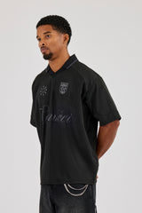 Tonal Cernucci Logo Football Top - Black
