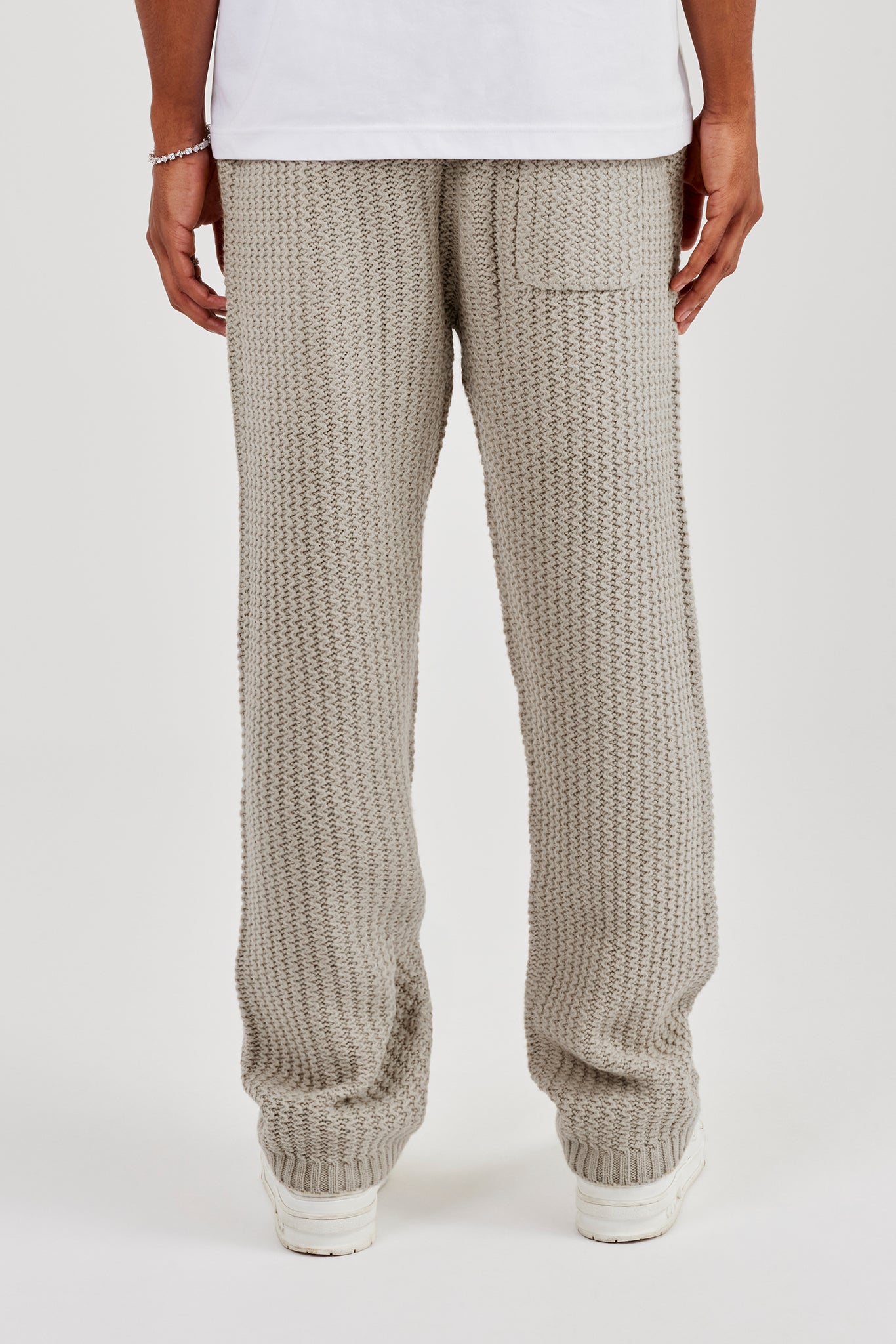 Knitted Relaxed Jogger - Taupe
