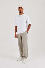 Knitted Relaxed Jogger - Taupe