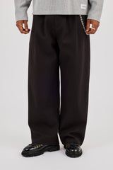 Wide Leg Tailored Trouser - Black