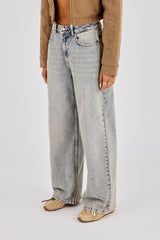 Low Rise Baggy Jean - Antique Wash