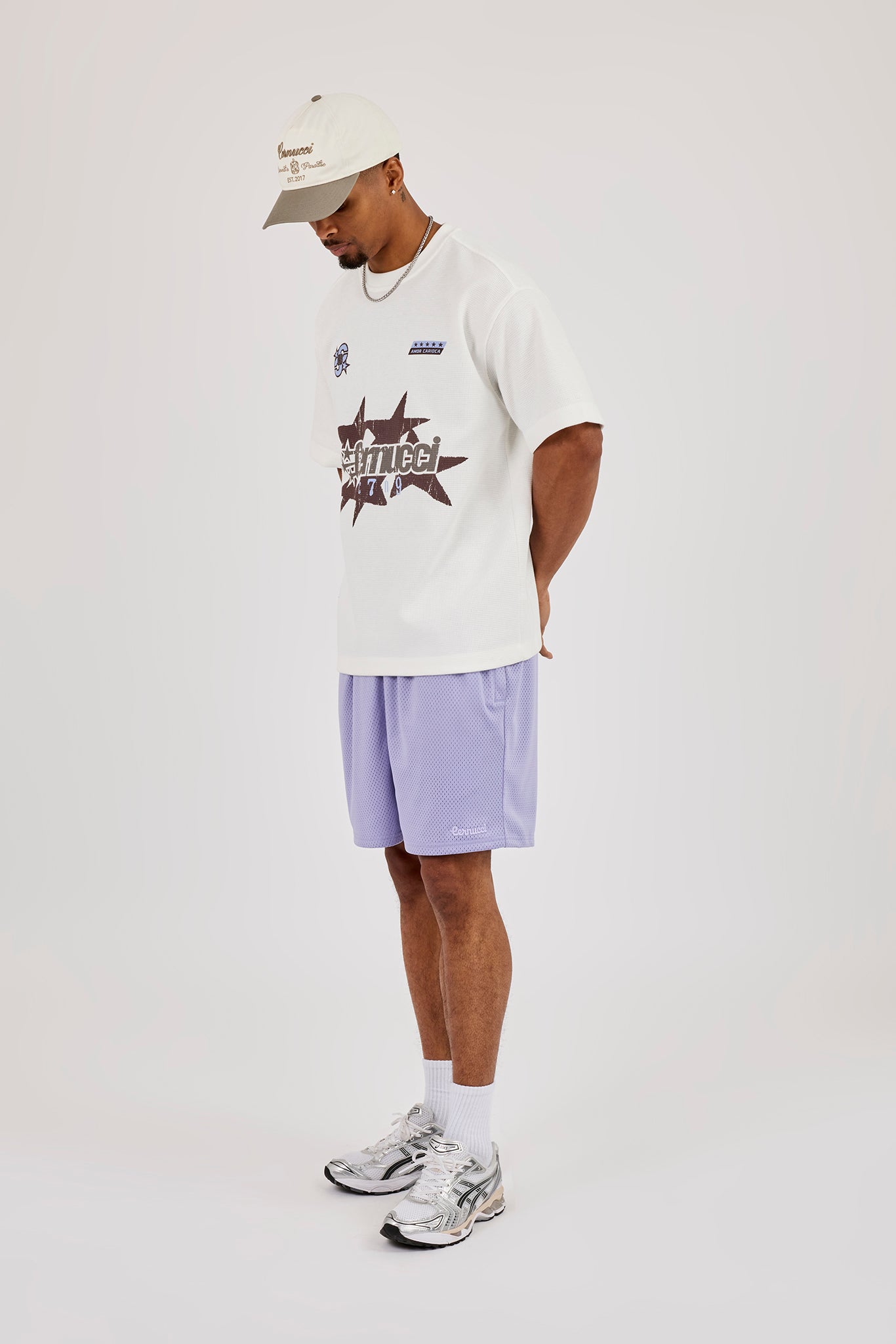 Relaxed Mesh Logo Short - Purple