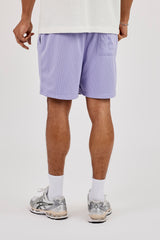 Relaxed Mesh Logo Short - Purple