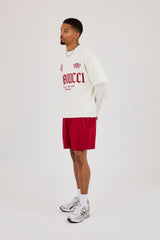 Relaxed Mesh Logo Short - Red