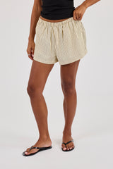 Stripe Short - Butter Yellow