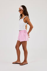 Stripe Nylon Short - Pink