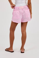Stripe Nylon Short - Pink