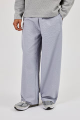 Nylon Check Trouser - Light Grey