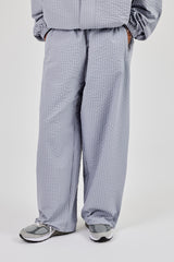 Nylon Check Trouser - Light Grey