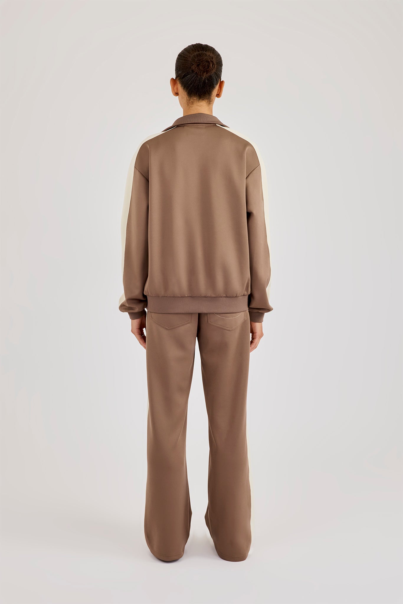 Single Taping Regular Tracksuit - Taupe