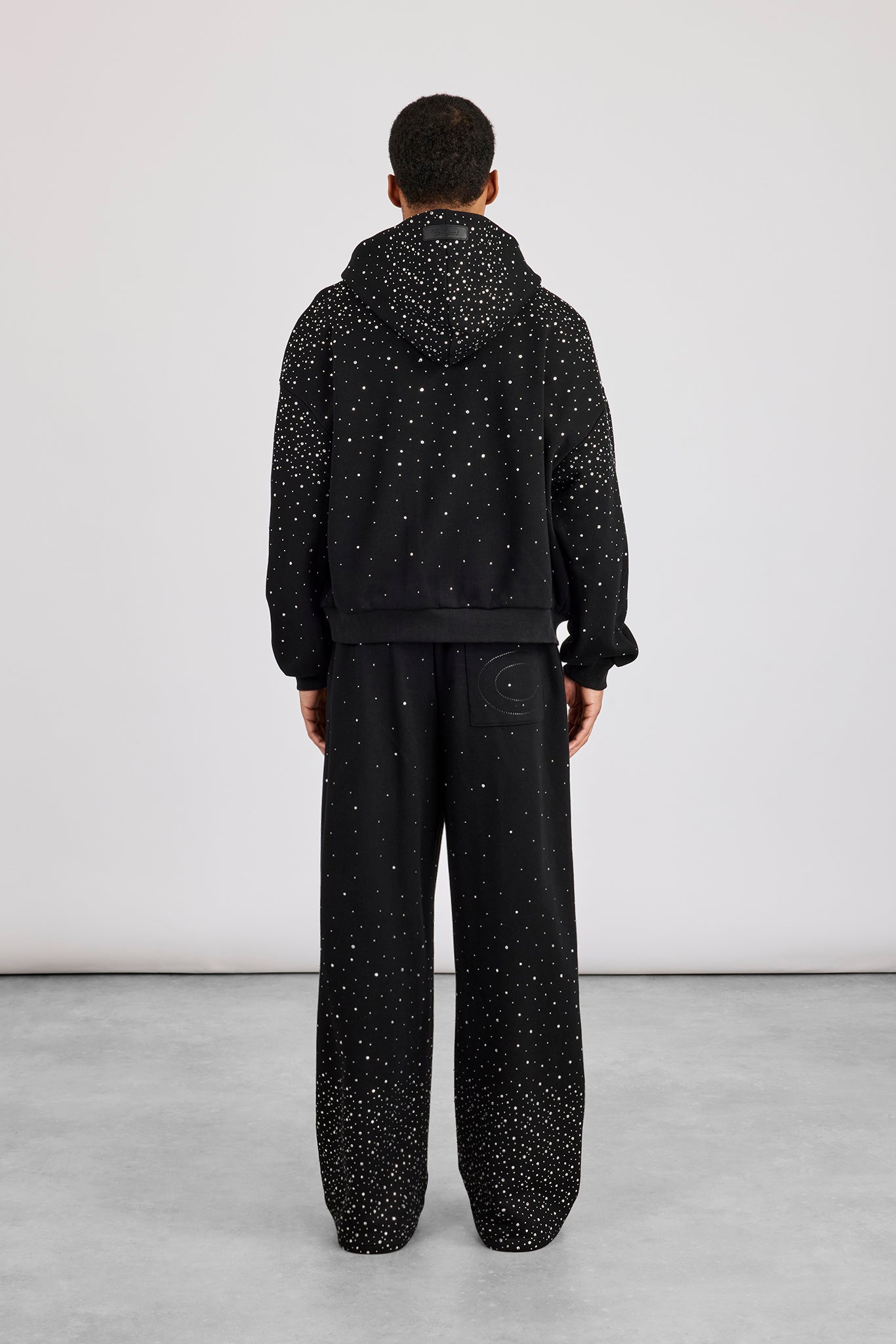 Men Rhinestone Track Suits Rhinestone Zip Through Tracksuit - Black | Mens Sets | Shop Tracksuits ...
