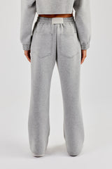 Scuba Wide Leg Jogger - Grey
