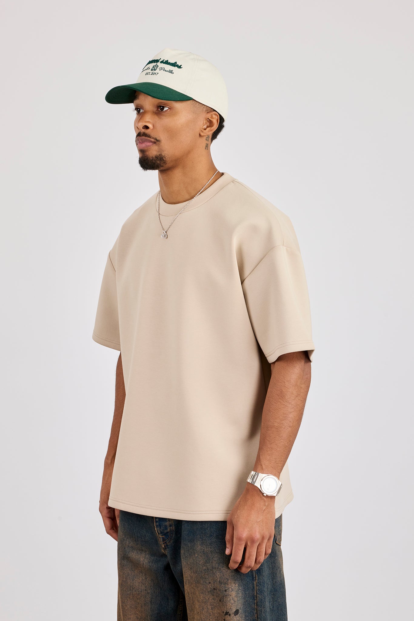 Scuba Oversized T-Shirt - Stone